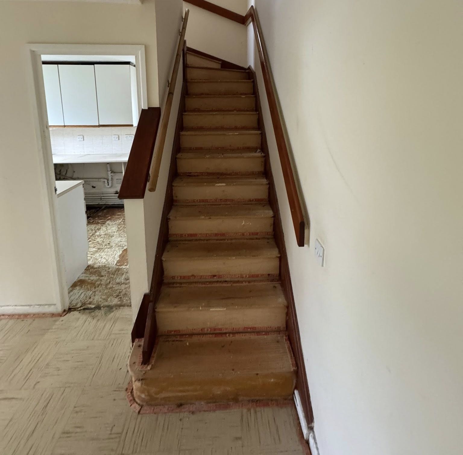 The main stairway