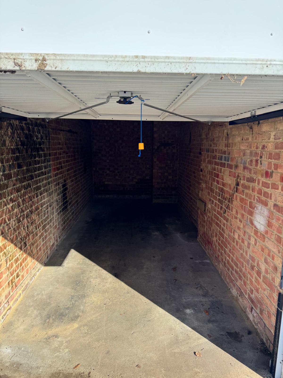 clean and empty garage space after clearance