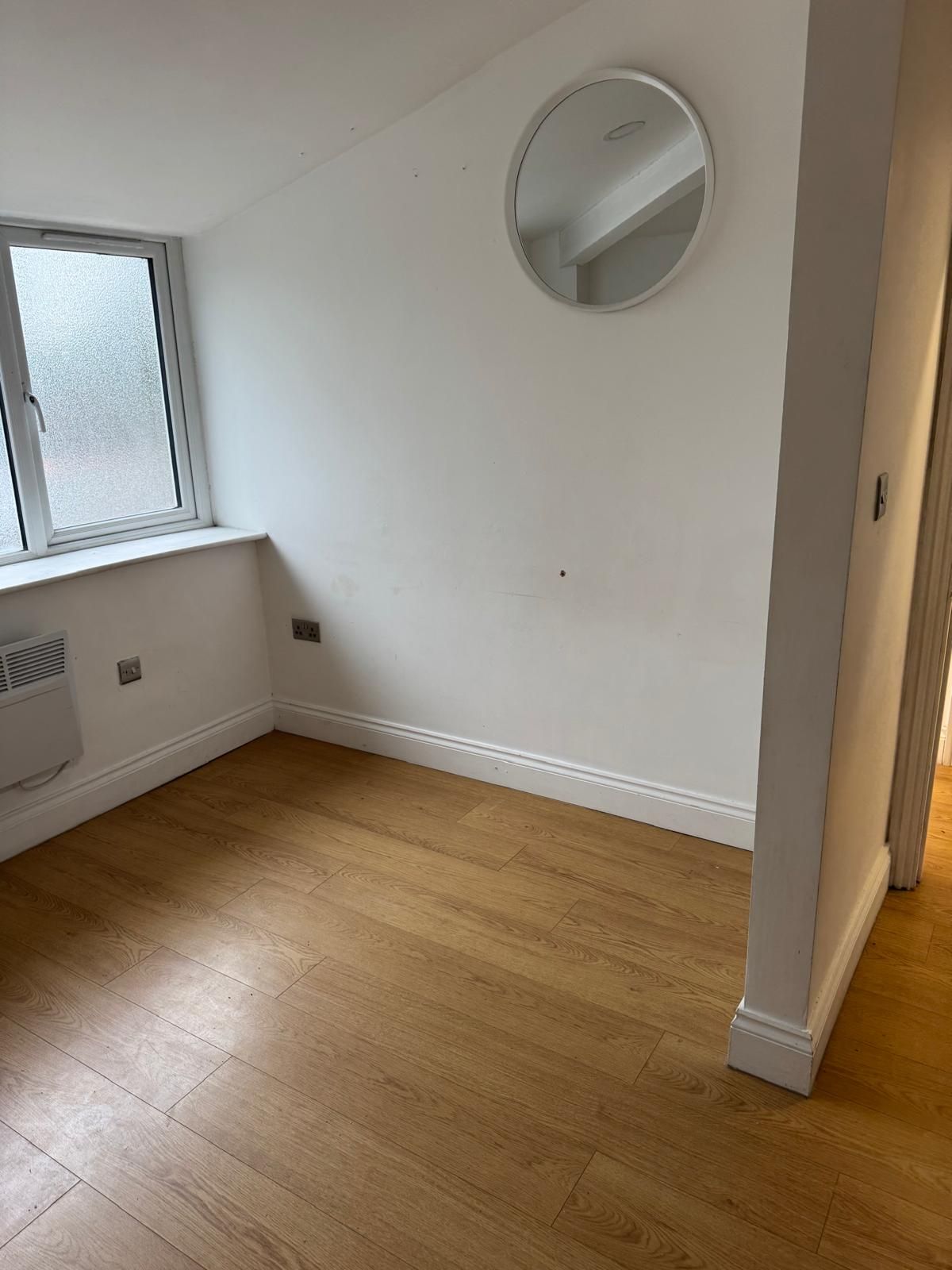 room with mirror