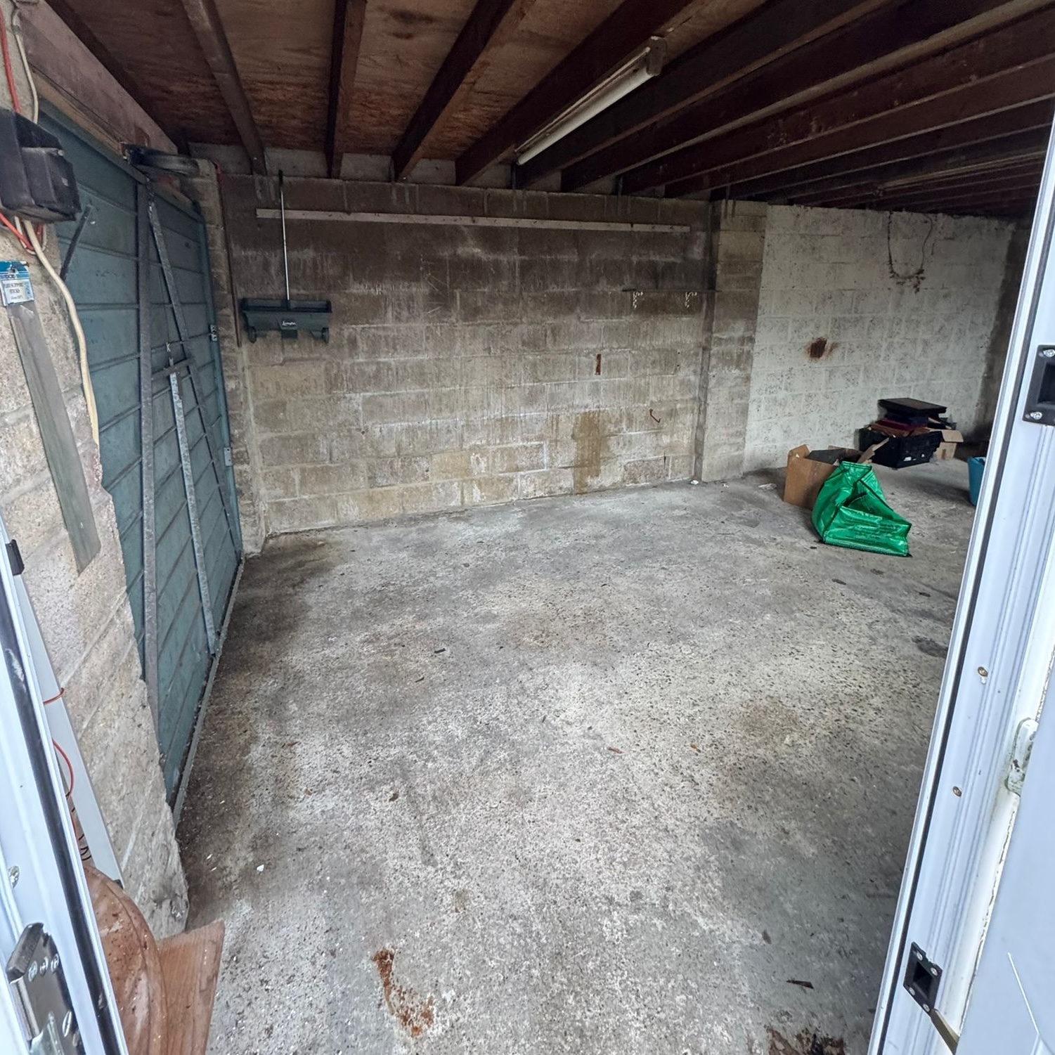 Garage after we cleared it out