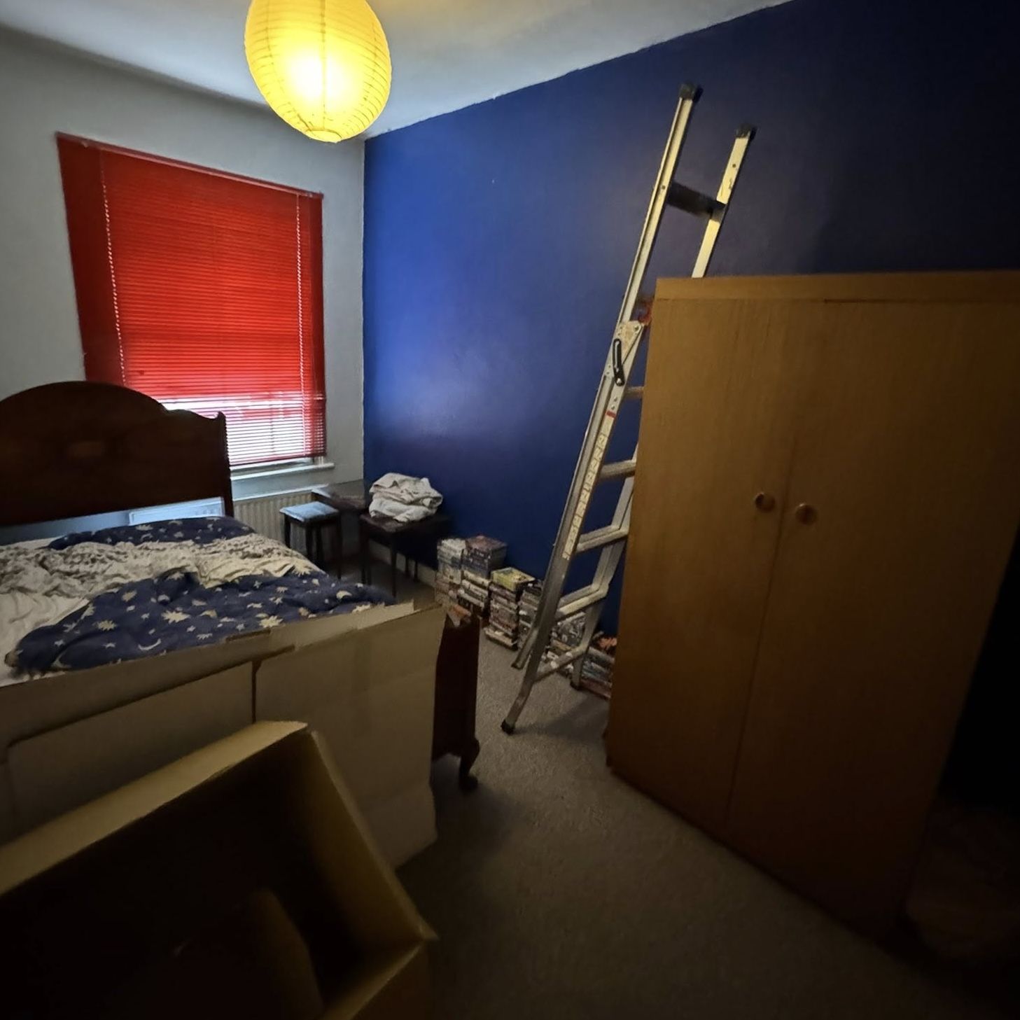 A messy bedroom in RG1 before we cleared it out.